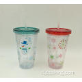 Tumbler a doppia parete da 16 once con foglio di inserzione in PVC